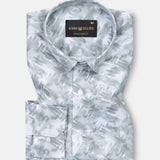 Rhanel Green Cotton Printed Shirt - John Ellies