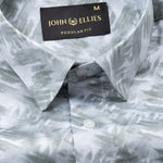 Rhanel Green Cotton Printed Shirt - John Ellies