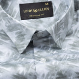 Rhanel Green Cotton Printed Shirt - John Ellies
