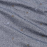 Eslen Navy Blue Oxford Cotton Printed Button Down Shirt - John Ellies