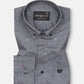 Eslen Black Oxford Cotton Printed Button Down Shirt - John Ellies