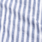 Mereux Navy Blue Stripe Linen Shirt - John Ellies