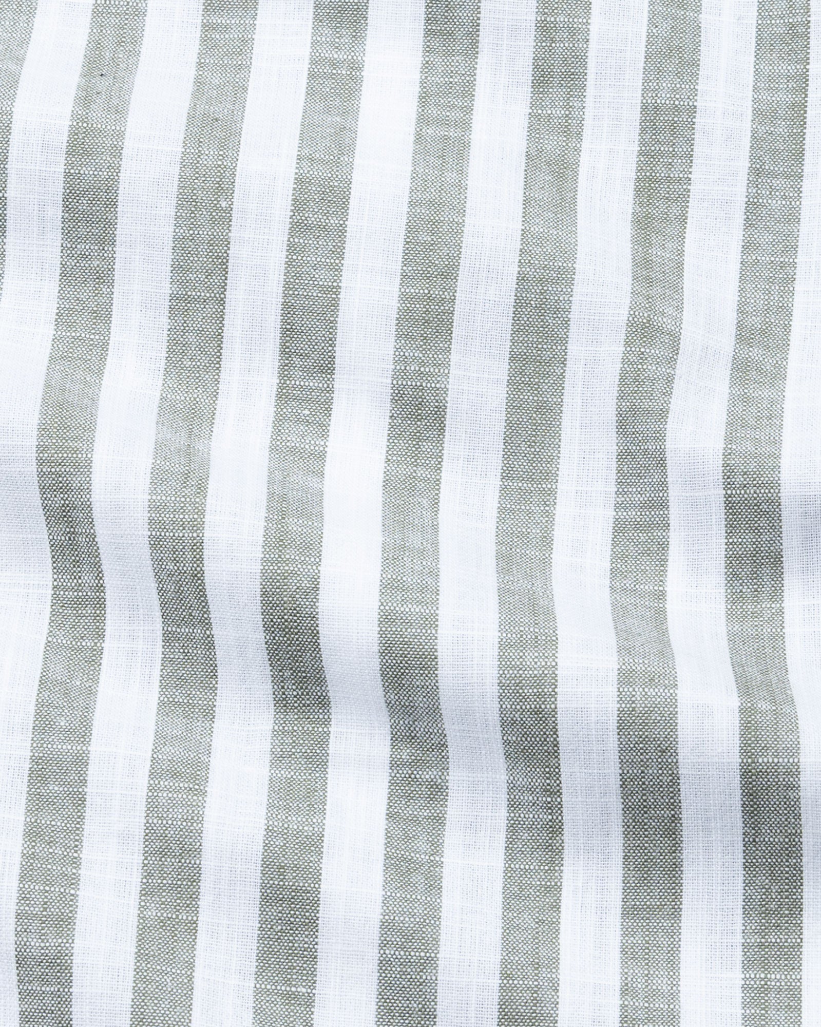 Mereux Green Stripe Linen Shirt - John Ellies