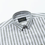 Mereux Green Stripe Linen Shirt - John Ellies