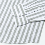 Mereux Green Stripe Linen Shirt - John Ellies
