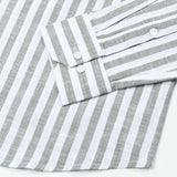 Mereux Green Stripe Linen Shirt - John Ellies