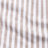 Mereux Brown Stripe Linen Shirt - John Ellies