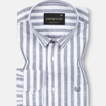 Mereux Black Stripe Linen Shirt - John Ellies