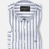Mereux Black Stripe Linen Shirt - John Ellies