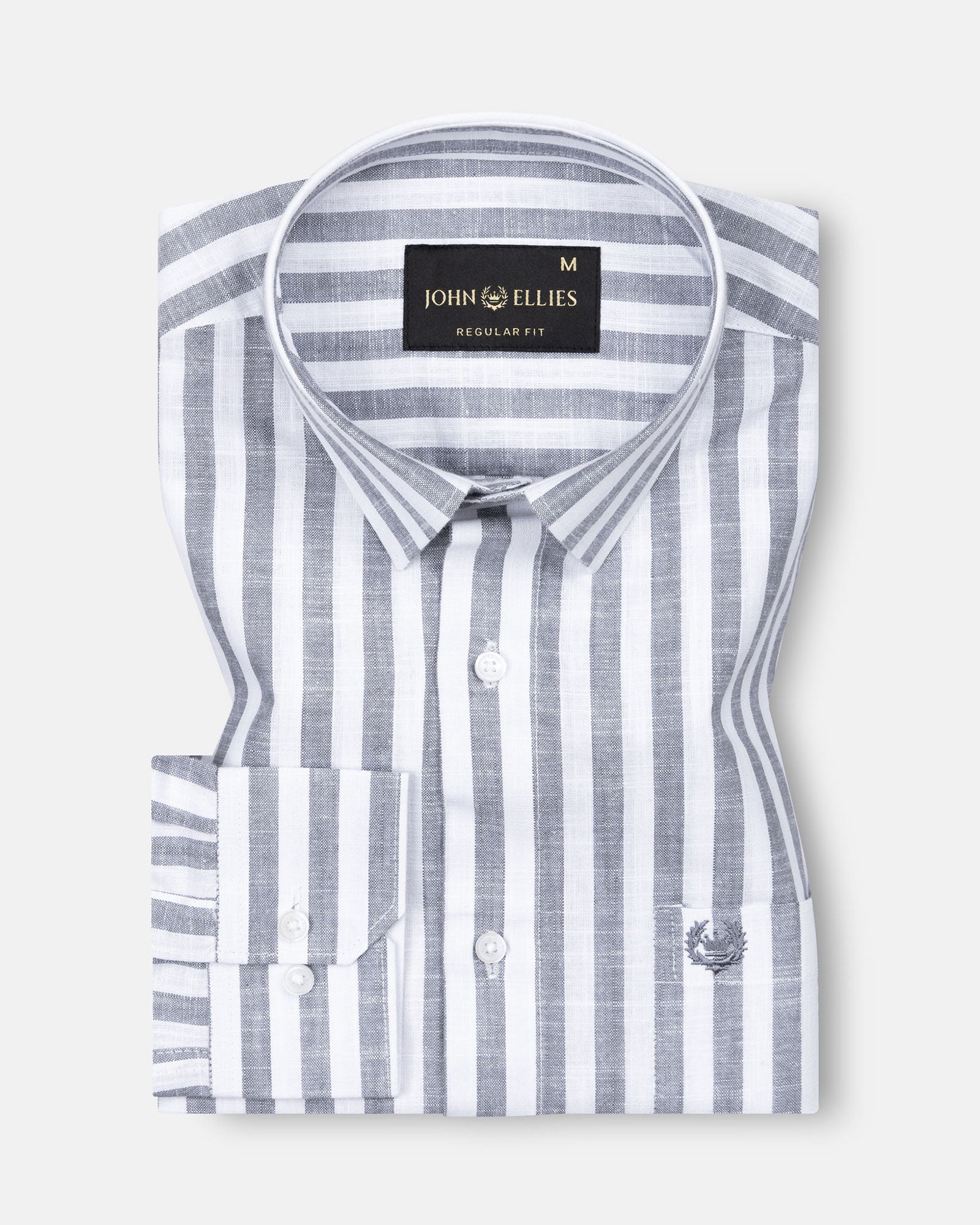 Mereux Black Stripe Linen Shirt - John Ellies