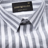 Mereux Black Stripe Linen Shirt - John Ellies