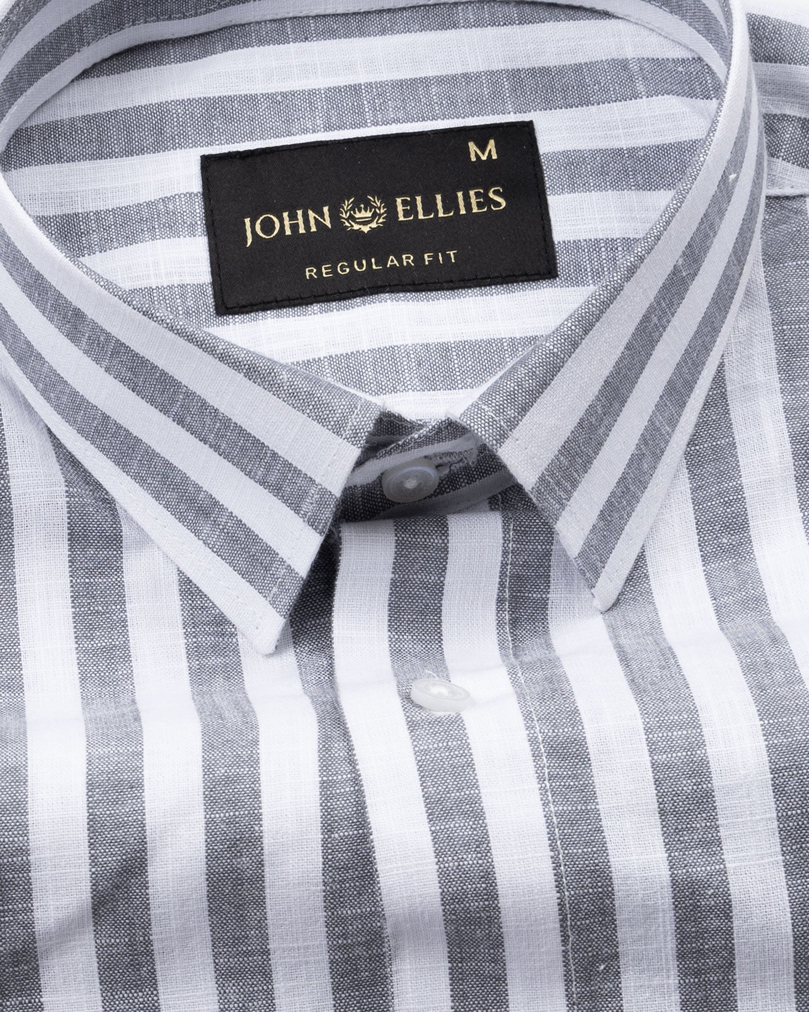 Mereux Black Stripe Linen Shirt - John Ellies