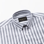 Mereux Black Stripe Linen Shirt - John Ellies