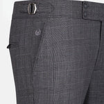 Sander Grey Checked Formal Italian Pant - John Ellies
