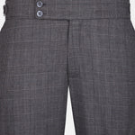 Sander Grey Checked Formal Italian Pant - John Ellies