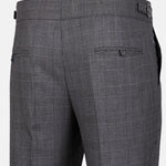 Sander Grey Checked Formal Italian Pant - John Ellies