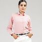 Strata Red Stripes Oxford Cotton Women Shirt - John Ellies