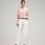 Strata Red Stripes Oxford Cotton Women Shirt - John Ellies