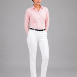 Strata Red Stripes Oxford Cotton Women Shirt