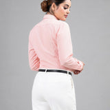 Strata Red Stripes Oxford Cotton Women Shirt