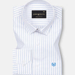 Mereux White Stripe Oxford Cotton Shirt - John Ellies