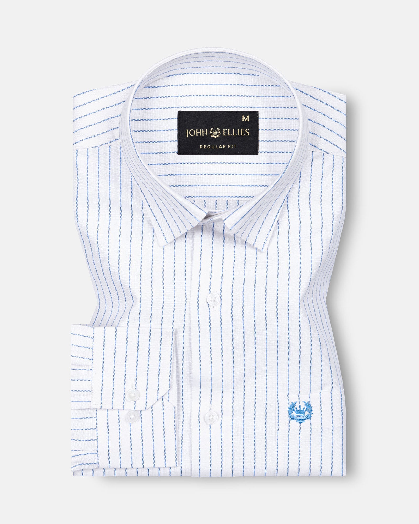 Mereux White Stripe Oxford Cotton Shirt - John Ellies