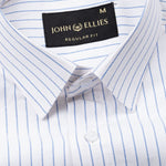 Mereux White Stripe Oxford Cotton Shirt - John Ellies