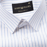 Mereux White Stripe Oxford Cotton Shirt - John Ellies