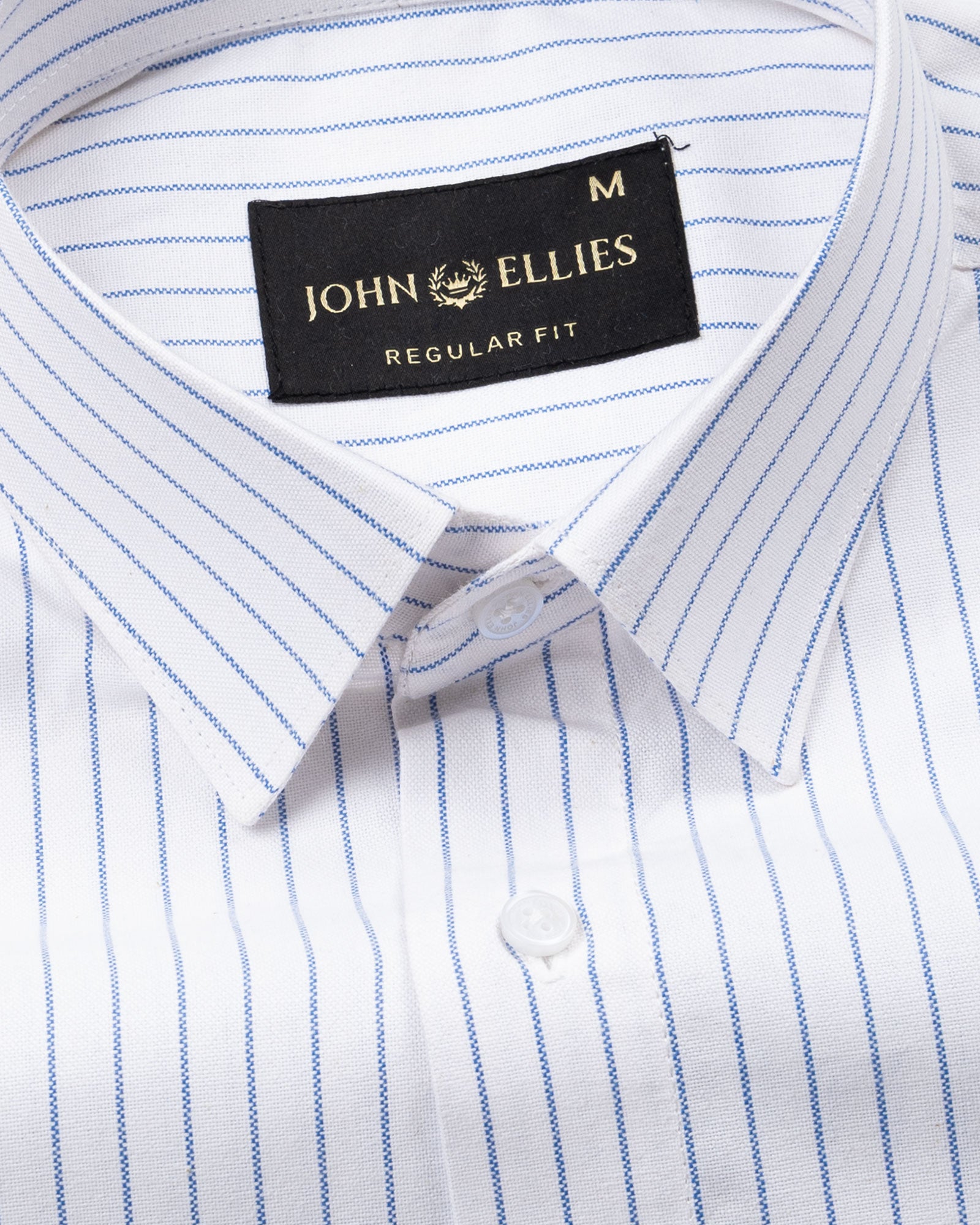 Mereux White Stripe Oxford Cotton Shirt - John Ellies