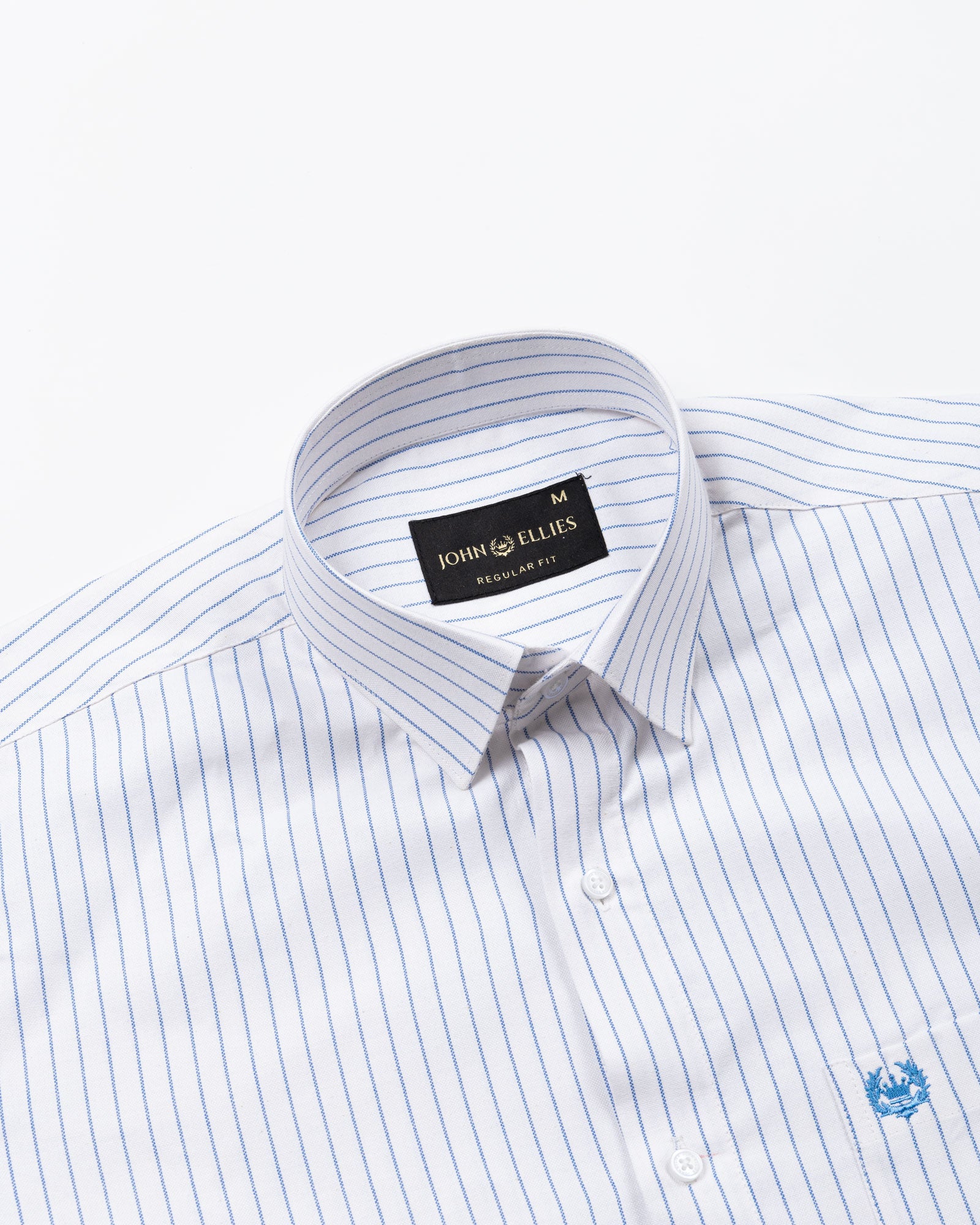 Mereux White Stripe Oxford Cotton Shirt - John Ellies
