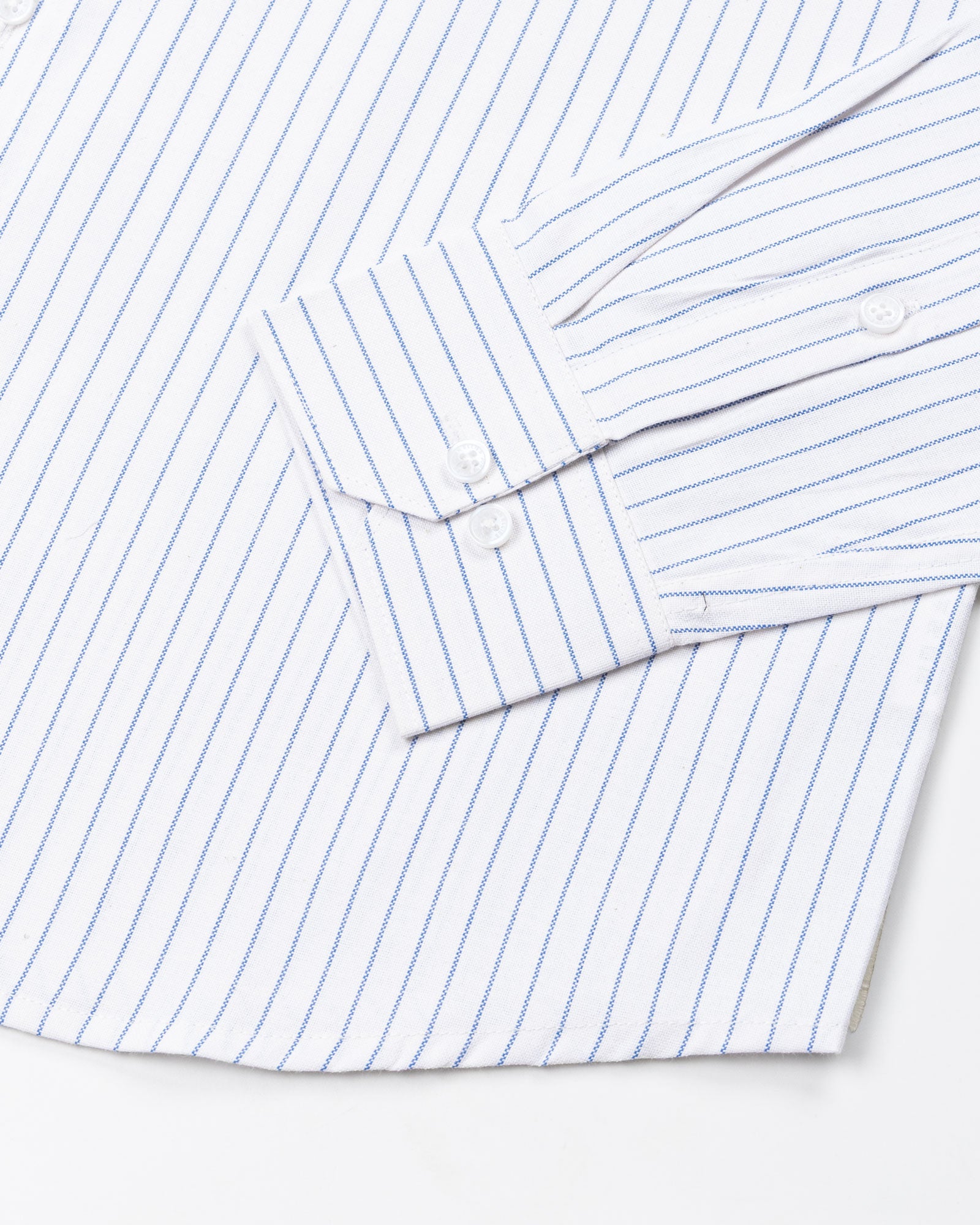 Mereux White Stripe Oxford Cotton Shirt - John Ellies