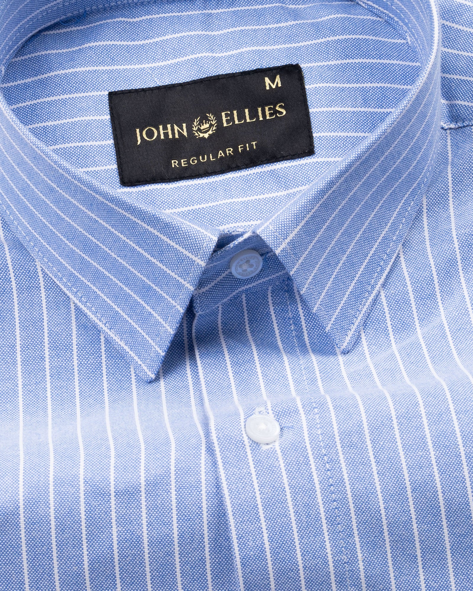 Mereux Blue Stripe Oxford Cotton Shirt - John Ellies
