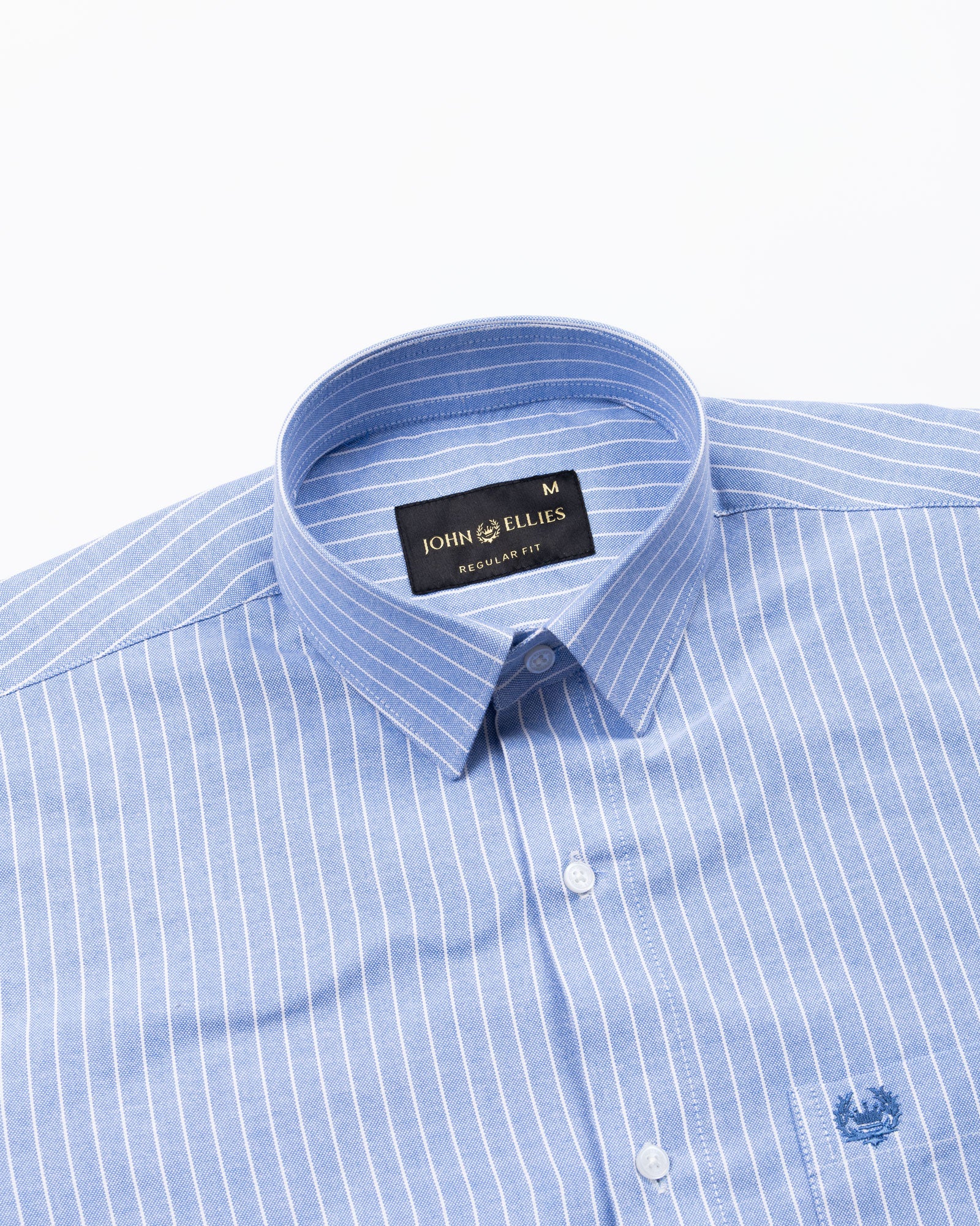 Mereux Blue Stripe Oxford Cotton Shirt - John Ellies