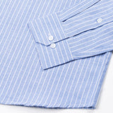 Mereux Blue Stripe Oxford Cotton Shirt - John Ellies