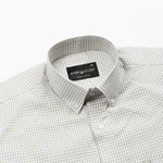 Tauren Olive Check Button Down Oxford Cotton Shirt - John Ellies