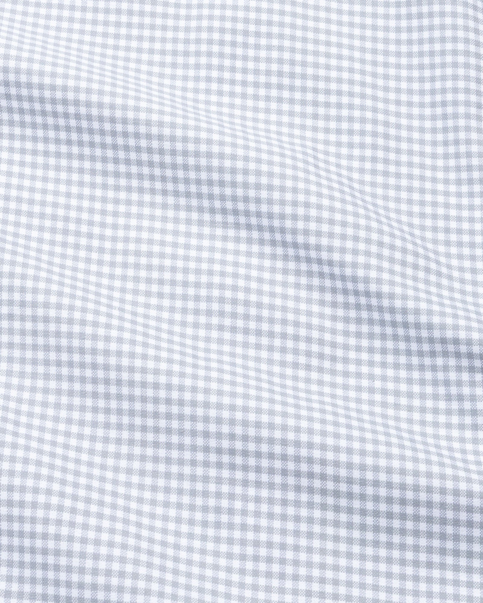 Tauren Silver Check Button Down Oxford Cotton Shirt - John Ellies