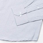 Tauren Silver Check Button Down Oxford Cotton Shirt - John Ellies