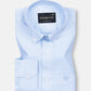 Tauren Sky Blue Check Button Down Oxford Cotton Shirt - John Ellies