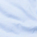 Tauren Sky Blue Check Button Down Oxford Cotton Shirt - John Ellies