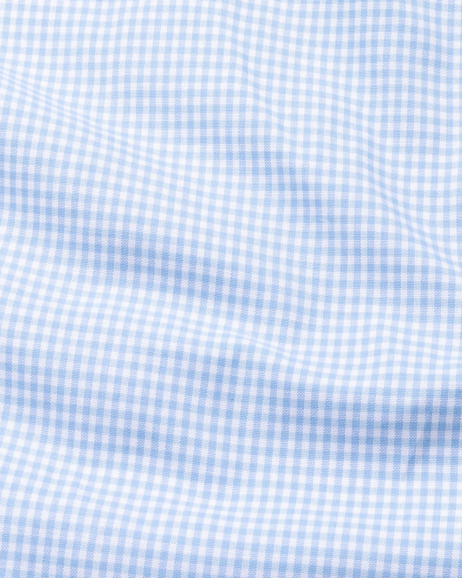 Tauren Sky Blue Check Button Down Oxford Cotton Shirt - John Ellies