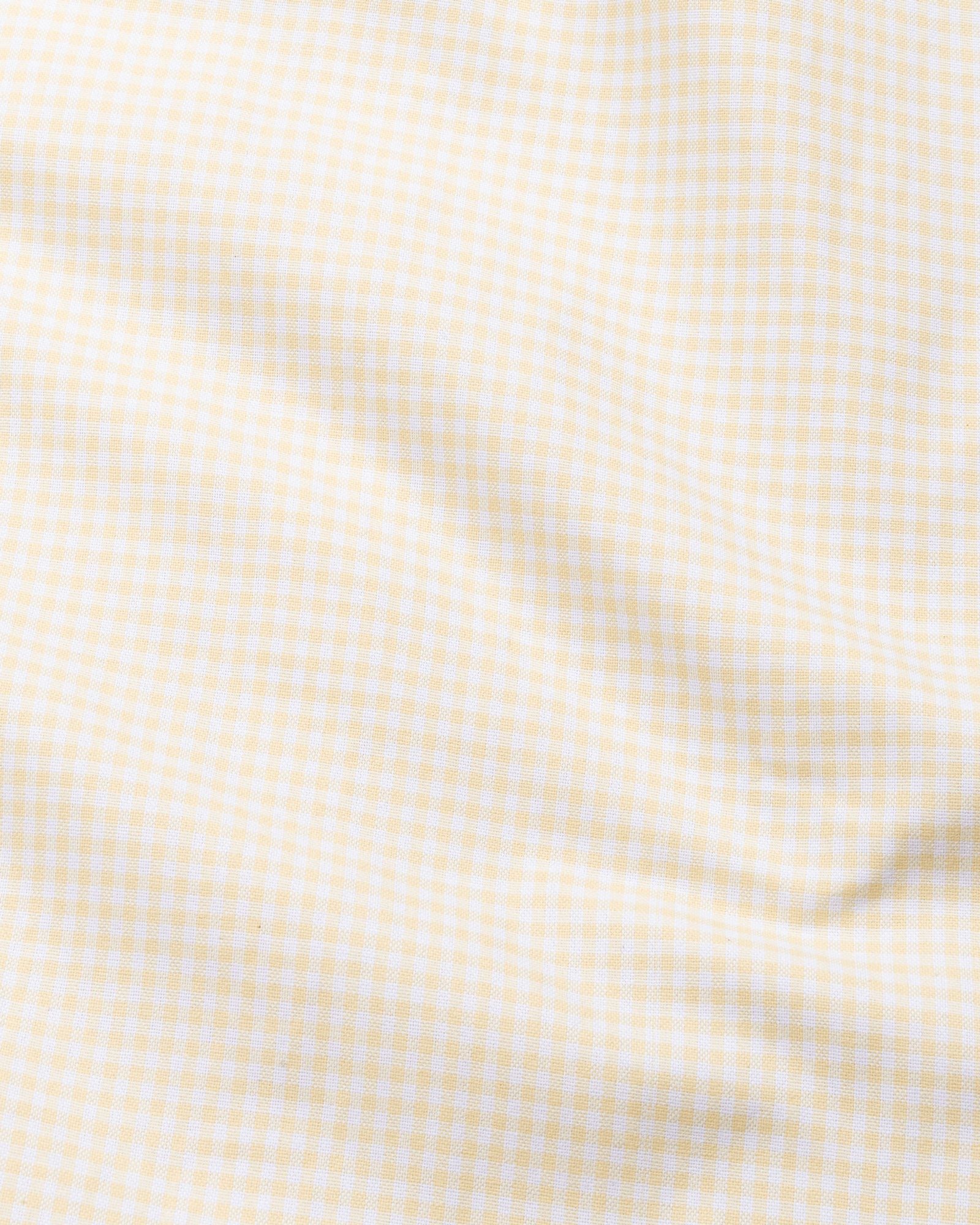 Tauren Yellow Check Button Down Oxford Cotton Shirt - John Ellies