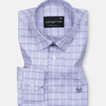 Ravn Purple Check Cotton Shirt - John Ellies
