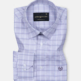 Ravn Purple Check Cotton Shirt - John Ellies