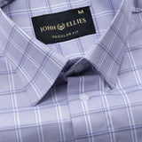 Ravn Purple Check Cotton Shirt - John Ellies