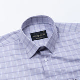 Ravn Purple Check Cotton Shirt - John Ellies