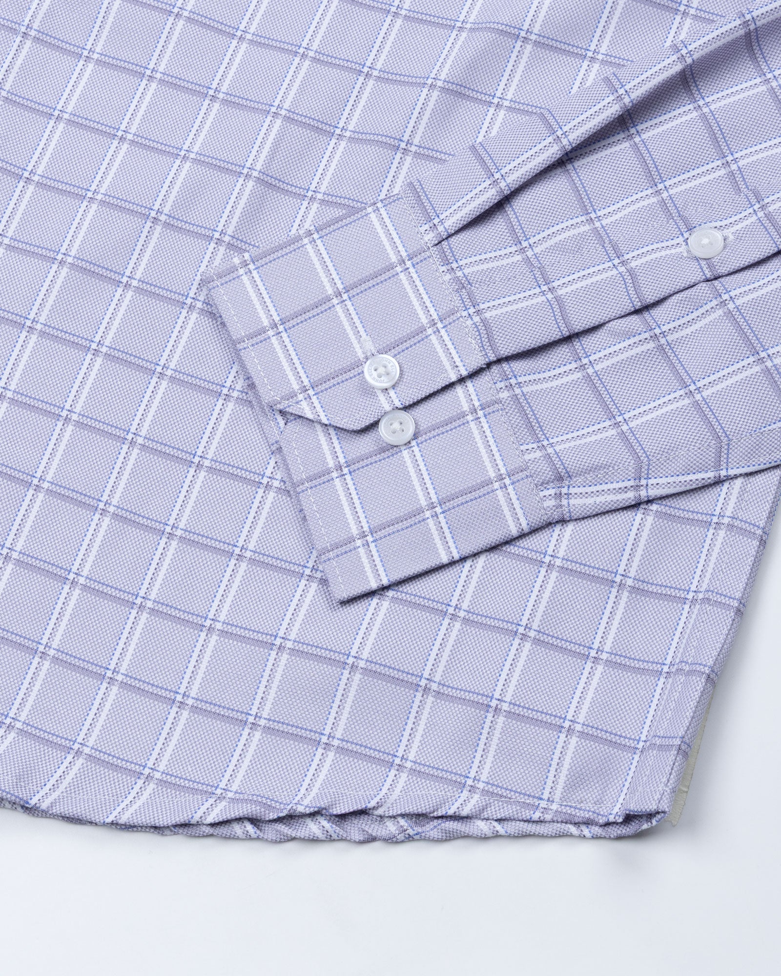 Ravn Purple Check Cotton Shirt - John Ellies