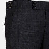 Sander Black Checked Formal Italian Pant - John Ellies