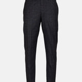 Sander Black Checked Formal Italian Pant - John Ellies