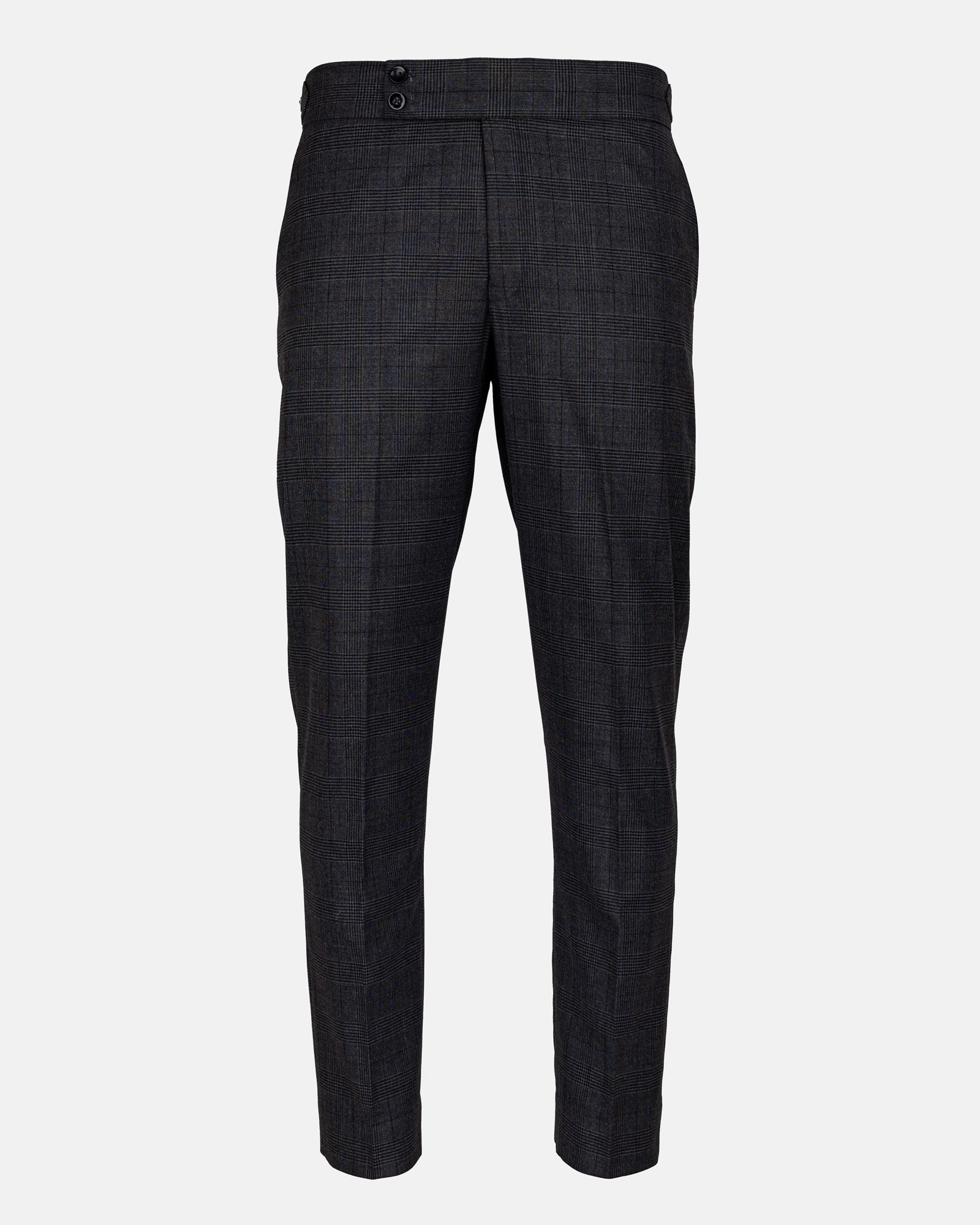 Sander Black Checked Formal Italian Pant - John Ellies