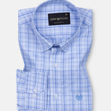 Ravn Blue Check Cotton Shirt